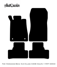 Beige Floor Mats For Mercedes Benz CLK-Class C208 Coupe (1997-2002) | Limited Edition - AutoWin