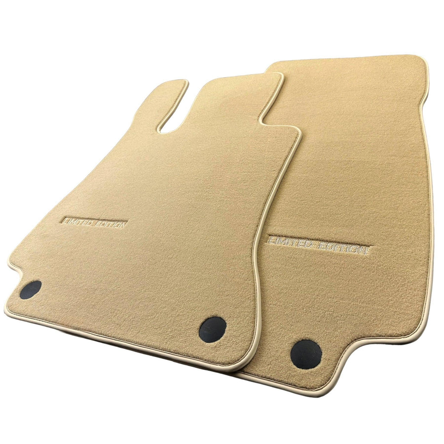Beige Floor Mats For Mercedes Benz E-Class C207 Coupe (2009-2013) | Limited Edition - AutoWin