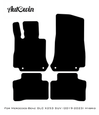 Beige Floor Mats For Mercedes Benz GLC-Class X253 SUV (2019-2023) Hybrid | Limited Edition - AutoWin