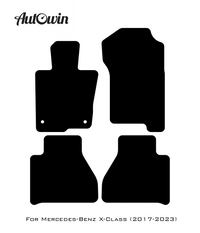 Beige Floor Mats For Mercedes Benz X-Class W470 (2017-2023) | Limited Edition - AutoWin