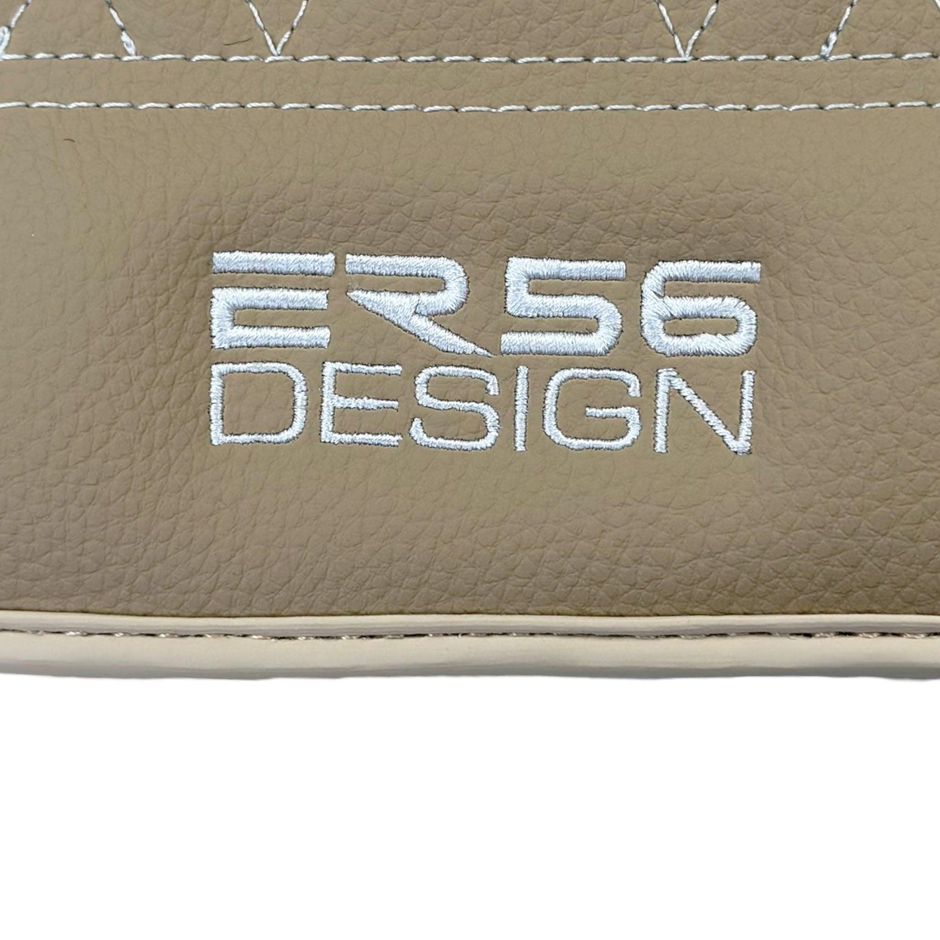 Beige Leather Floor Mats For BMW 5 Series E28 Sedan - AutoWin