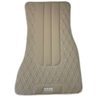 Beige Leather Floor Mats For BMW M3 E46 - AutoWin
