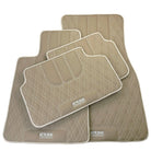 Beige Leather Floor Mats For BMW M6 E63 Coupe - AutoWin
