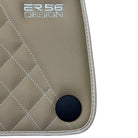 Beige Leather Floor Mats For Mercedes Benz GLC-Class X253 SUV (2015-2019) | ER56 Design - AutoWin