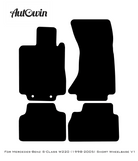 Beige Leather Floor Mats For Mercedes Benz S-Class W220 (1998-2005) Short Wheelbase | ER56 Design - AutoWin