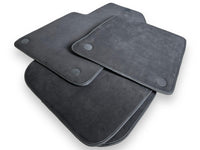 Black Alcantara Floor Mats For Ferrari 612 Scaglietti 2005-2011 ER56 Design - AutoWin