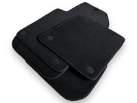 Black Alcantara Floor Mats For Ferrari 612 Scaglietti 2005-2011 ER56 Design - AutoWin