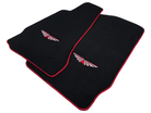 Black Floor Mats For Aston Martin V8 Vantage (2005–2023) Red Trim - AutoWin