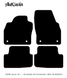 Black Floor Mats for Audi A1 - 5-door Citycarver (2019-2024) | No Steps - AutoWin