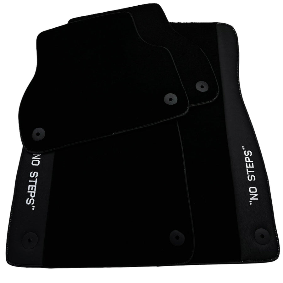 Black Floor Mats for Audi A4 - B7 Sedan (2005-2008) | No Steps - AutoWin