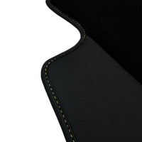 Black Floor Mats for Audi A4 - B9 Sedan (2015-2018) | Fighter Jet Edition - AutoWin