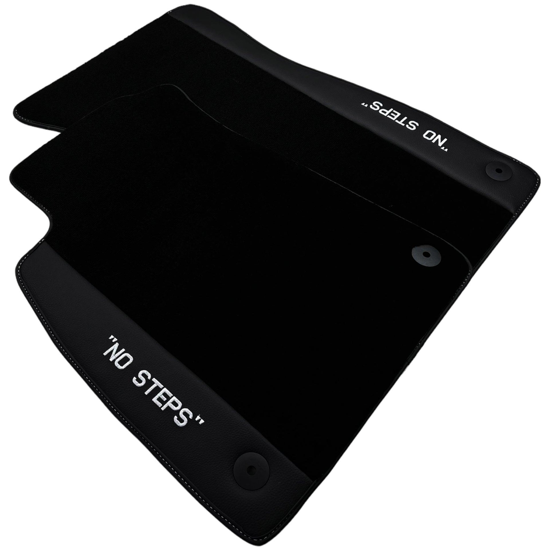 Black Floor Mats for Audi A5 - 8F7 Convertible (2009-2017) | No Steps - AutoWin