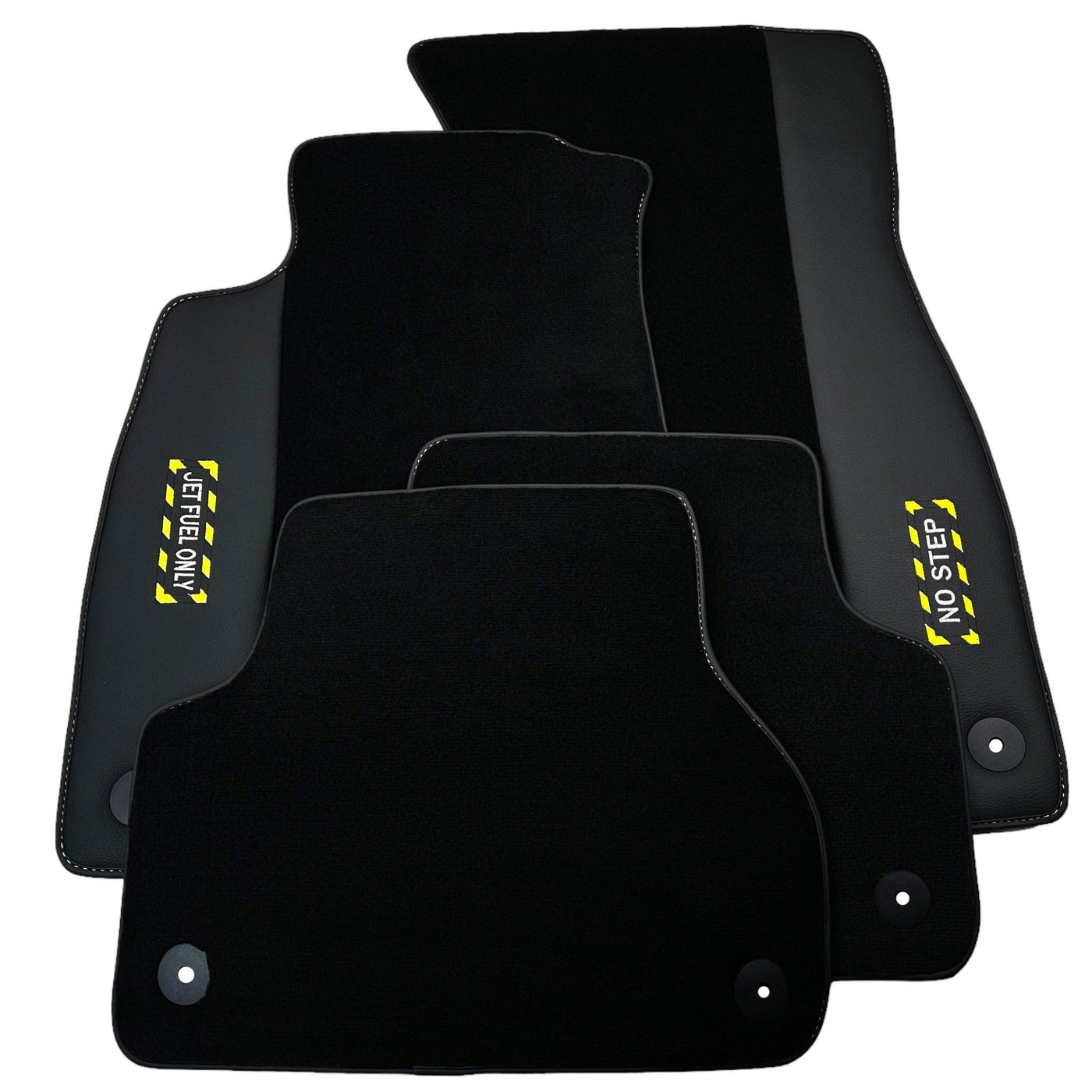 Black Floor Mats for Audi A5 - F57 Sportback (2020-2023) | Fighter Jet Edition - AutoWin