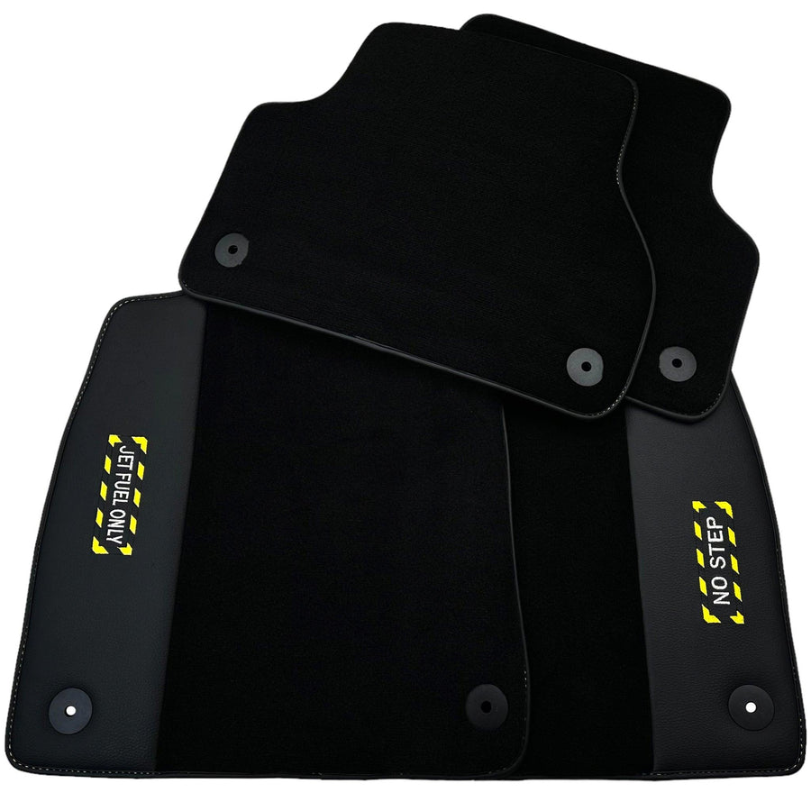 Black Floor Mats for Audi A8 D2 (1994-2002) | Fighter Jet Edition - AutoWin