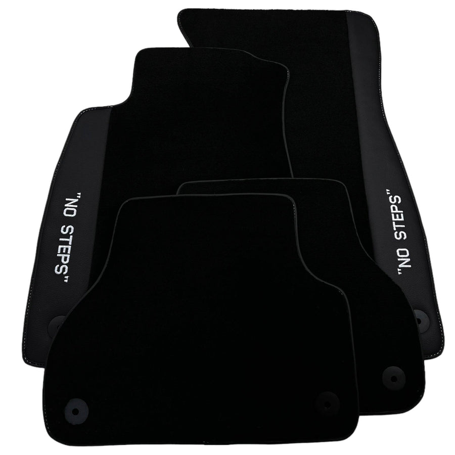 Black Floor Mats for Audi A8 D4 (2010-2017) | No Steps - AutoWin
