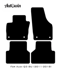 Black Floor Mats for Audi Q3 8U (2011-2018) | No Steps - AutoWin