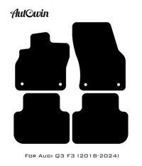 Black Floor Mats for Audi Q3 F3 (2018-2024) | No Steps - AutoWin