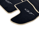 Black Floor Mats For Bentley Continental GT 2003–2011 With Beige Trim - AutoWin