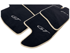 Black Floor Mats For Bentley Continental GT 2003–2011 With Beige Trim - AutoWin