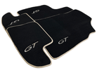 Black Floor Mats For Bentley Continental GT 2003–2011 With Beige Trim - AutoWin