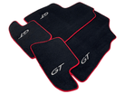 Black Floor Mats For Bentley Continental GT 2003–2011 With Red Trim - AutoWin