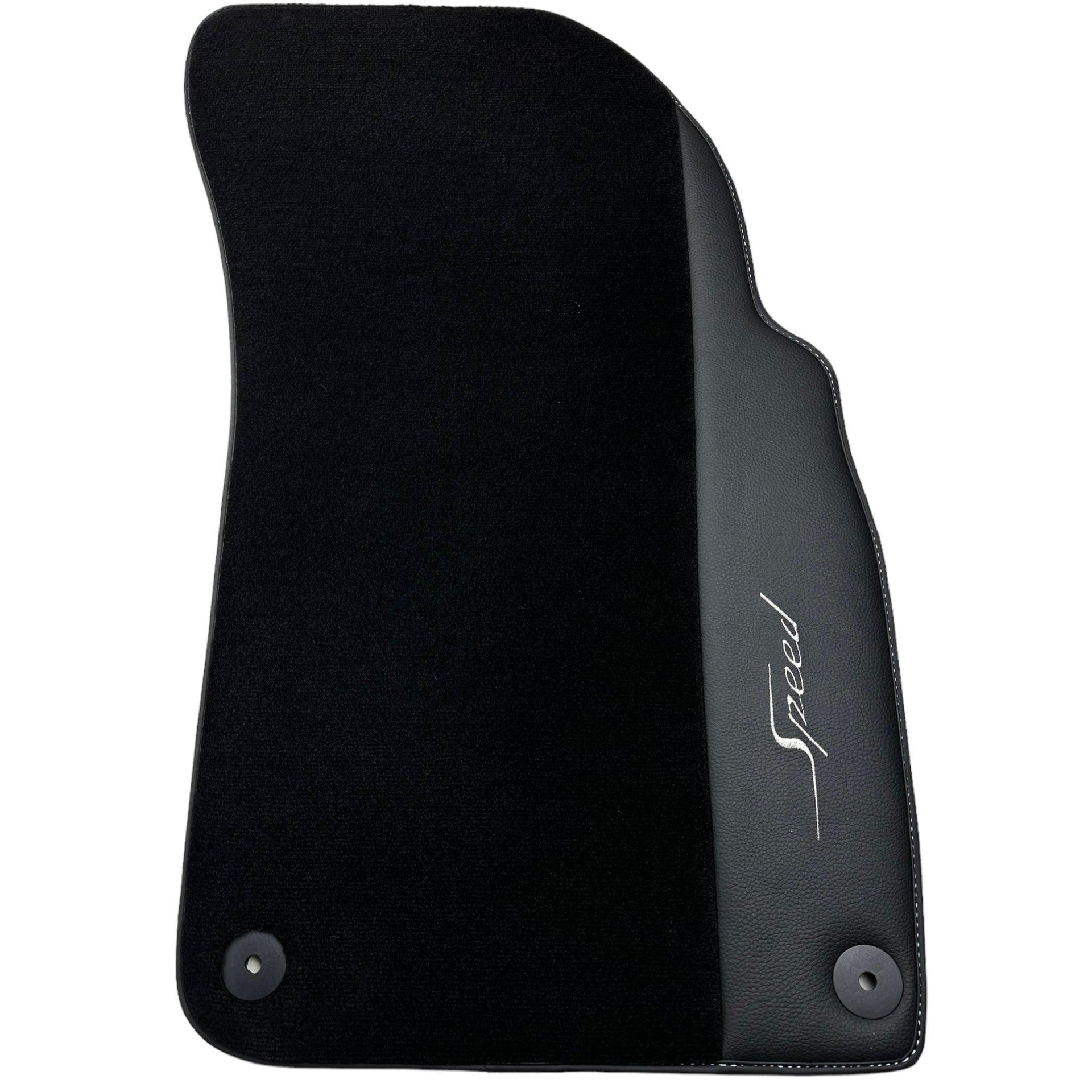 Black Floor Mats For Bentley Flying Spur (2013-2019) with Leather - AutoWin