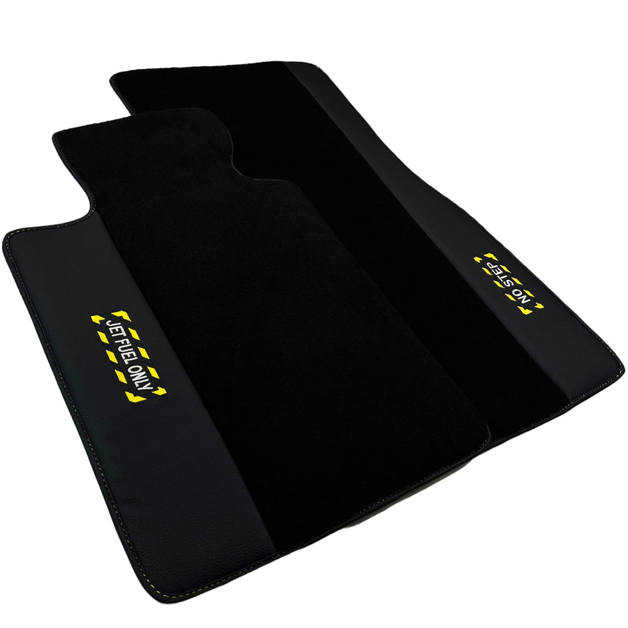 Black Floor Mats For BMW M3 F80 Series | Fighter Jet Edition AutoWin Brand - AutoWin