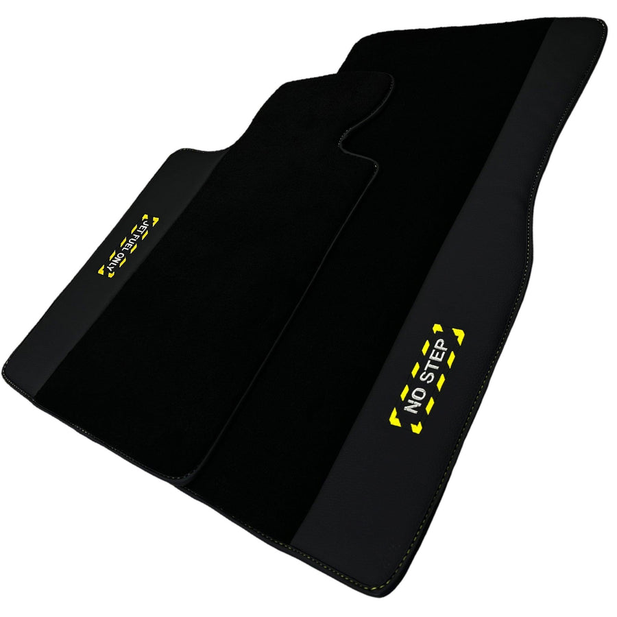 Black Floor Mats For BMW M3 F80 Series | Fighter Jet Edition AutoWin Brand - AutoWin