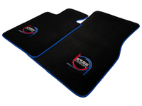 Black Floor Mats For BMW M8 F92 2-door Coupe ER56 Design Limited Edition Blue Trim - AutoWin