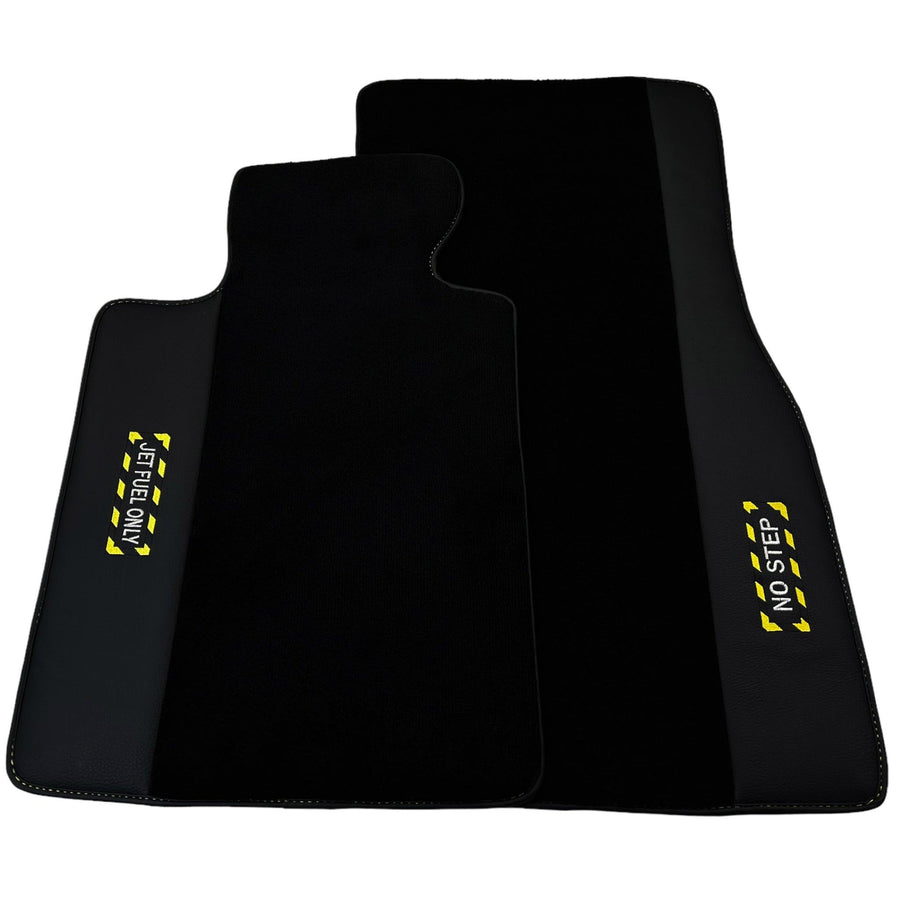 Black Floor Mats For BMW X4 Series F26 | Fighter Jet Edition - AutoWin