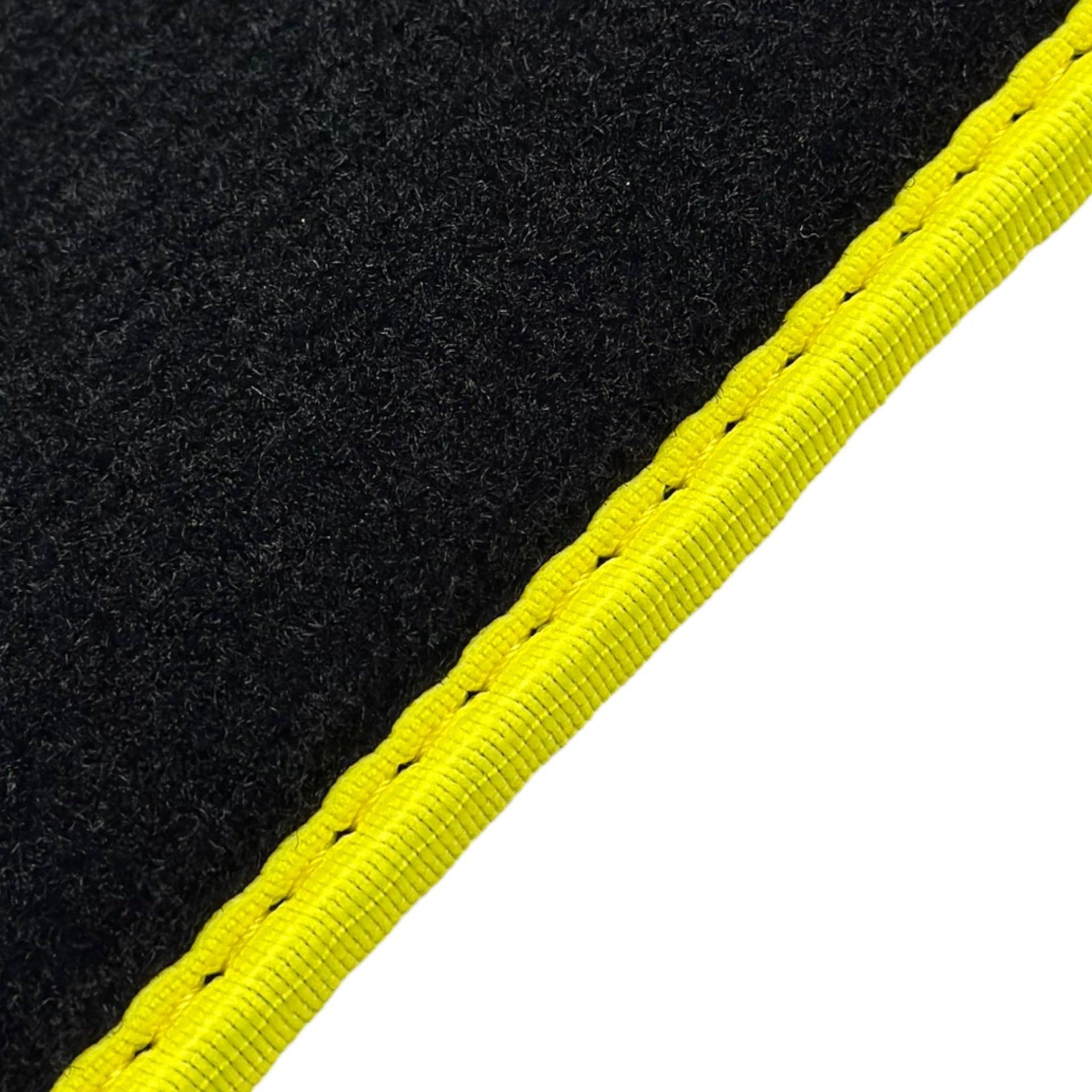 Black Floor Mats For BMW X5 Series E53 | Yellow Trim - AutoWin