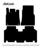 Black Floor Mats For Mercedes Benz A-Class W168 (2001-2004) | AutoWin Edition - AutoWin
