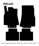 Black Floor Mats For Mercedes Benz B-Class T245 (2005-2011) | AutoWin Edition - AutoWin