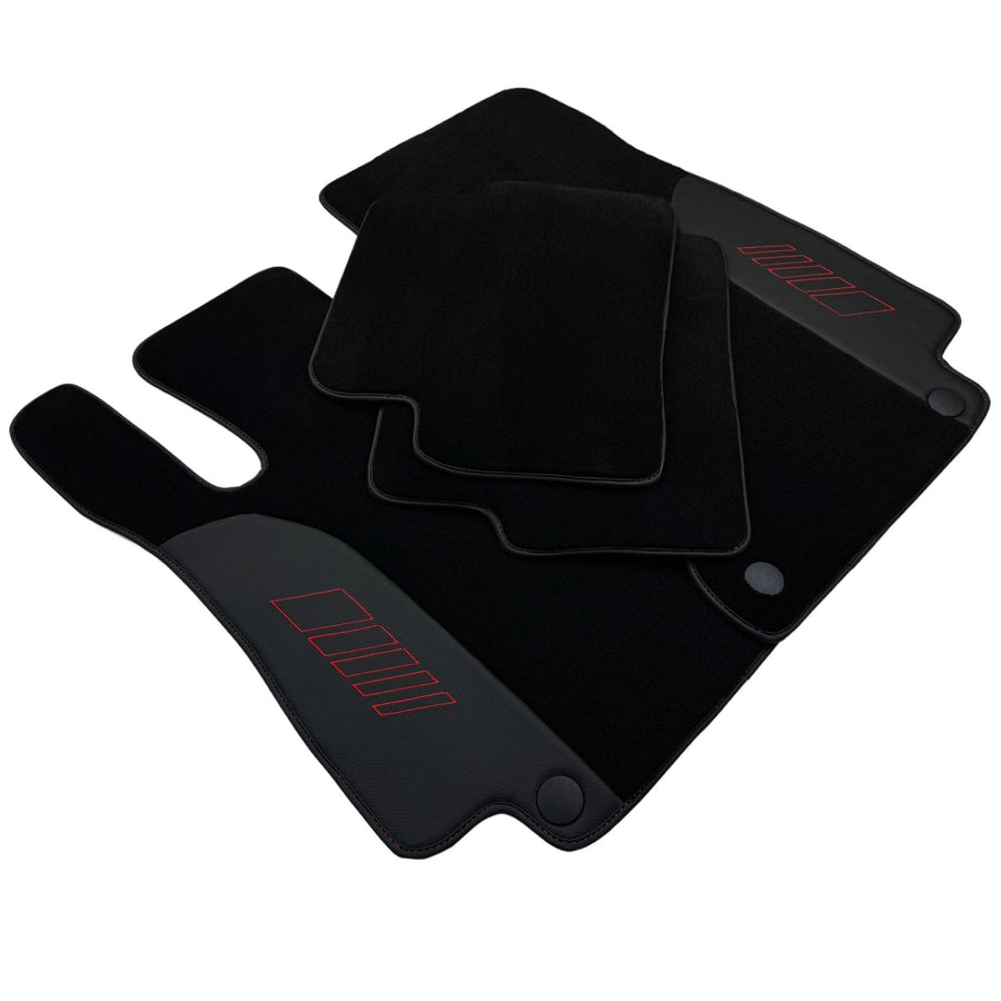 Black Floor Mats For Mercedes Benz C-Class CL203 Coupe (2000-2008) | AutoWin Edition - AutoWin