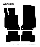 Black Floor Mats For Mercedes Benz C-Class S205 Wagon Facelift (2018-2023) Hybrid | Fighter Jet Edition - AutoWin