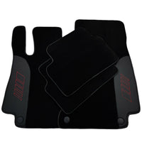 Black Floor Mats For Mercedes Benz CLK-Class C209 Coupe (2002-2009) | AutoWin Edition - AutoWin