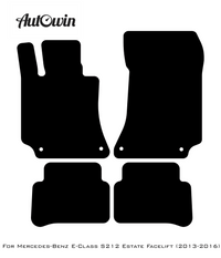 Black Floor Mats For Mercedes Benz E-Class S212 Estate Facelift (2013-2016) | AutoWin Edition - AutoWin