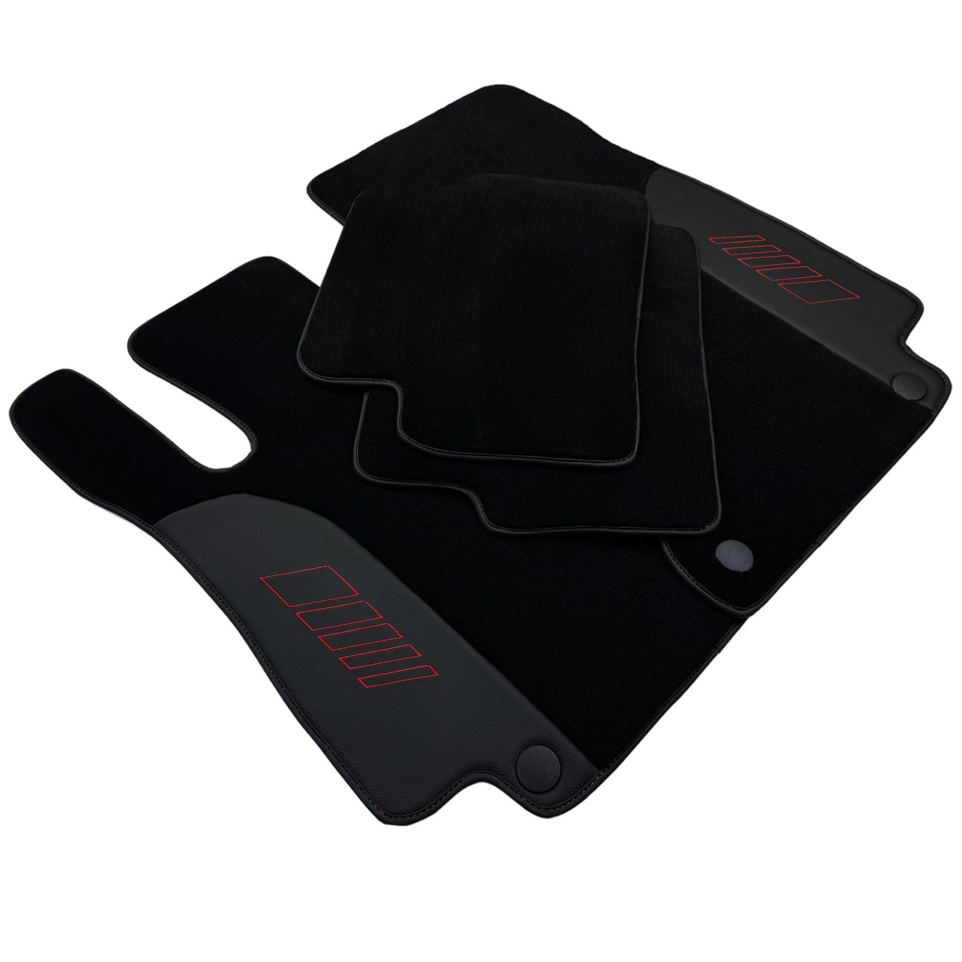 Black Floor Mats For Mercedes Benz E-Class W211 Sedan 4Matic (2002-2009) | AutoWin Edition - AutoWin