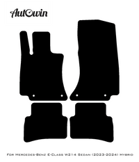 Black Floor Mats For Mercedes Benz E-Class W214 Sedan (2023-2024) Hybrid | AutoWin Edition - AutoWin