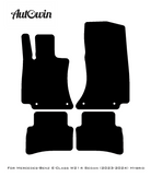 Black Floor Mats For Mercedes Benz E-Class W214 Sedan (2023-2024) Hybrid | Fighter Jet Edition - AutoWin