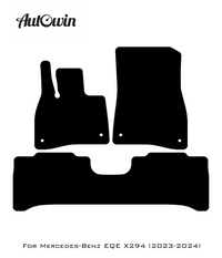 Black Floor Mats For Mercedes Benz EQE-Class X294 (2023-2024) | Fighter Jet Edition - AutoWin