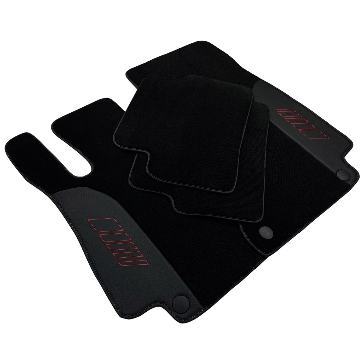 Black Floor Mats For Mercedes Benz GLC-Class C253 Coupe (2020-2023) Hybrid | AutoWin Edition - AutoWin