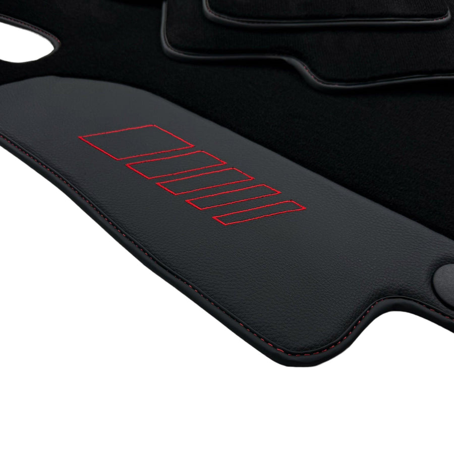 Black Floor Mats For Mercedes Benz S-Class V223 (2021-2023) Hybrid | AutoWin Edition - AutoWin