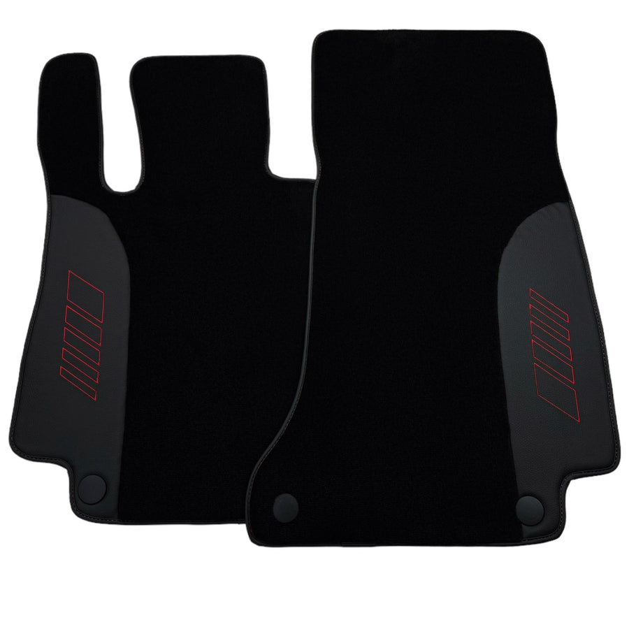 Black Floor Mats For Mercedes Benz S-Class V223 (2021-2023) Hybrid | AutoWin Edition - AutoWin