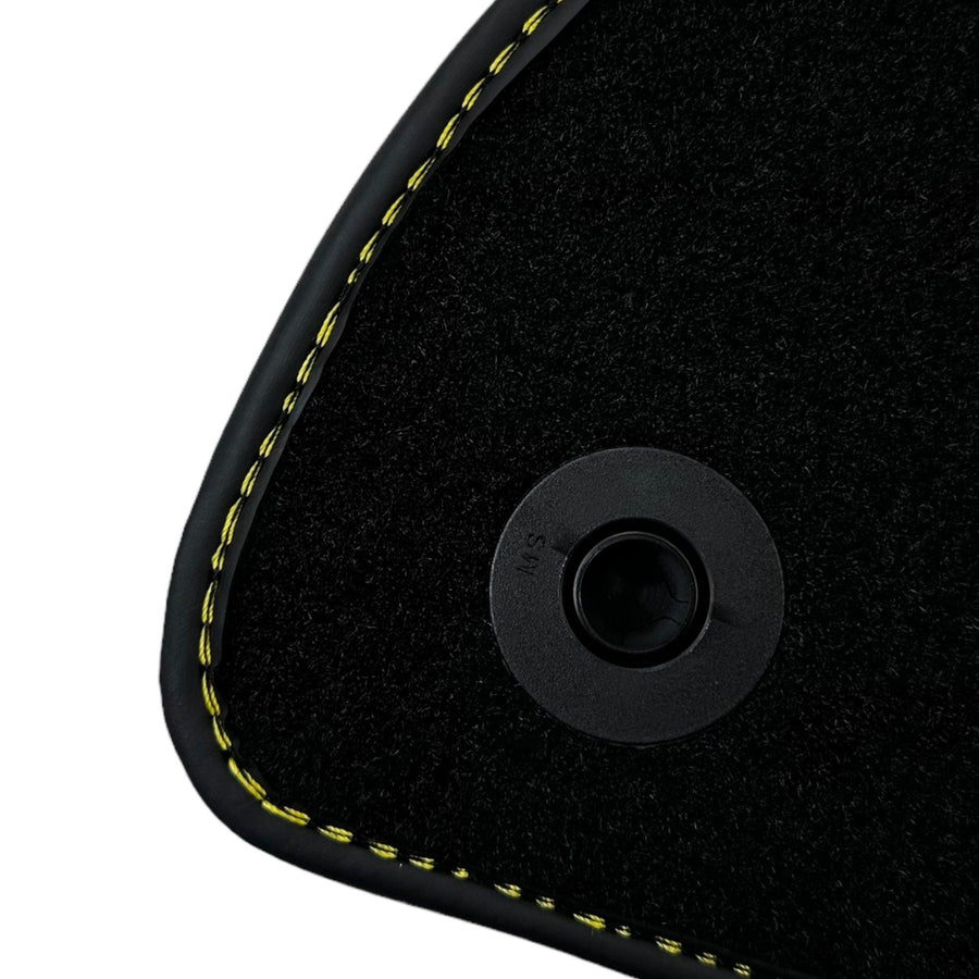 Black Floor Mats For Mercedes Benz S-Class V223 (2021-2023) Hybrid | Fighter Jet Edition - AutoWin