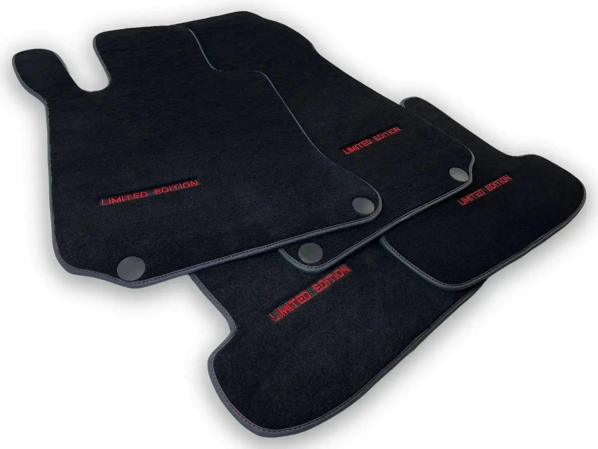 Black Floor Mats For Mercedes Benz S-Class W220 (1998-2005) Short Wheelbase | Fighter Jet Edition - AutoWin