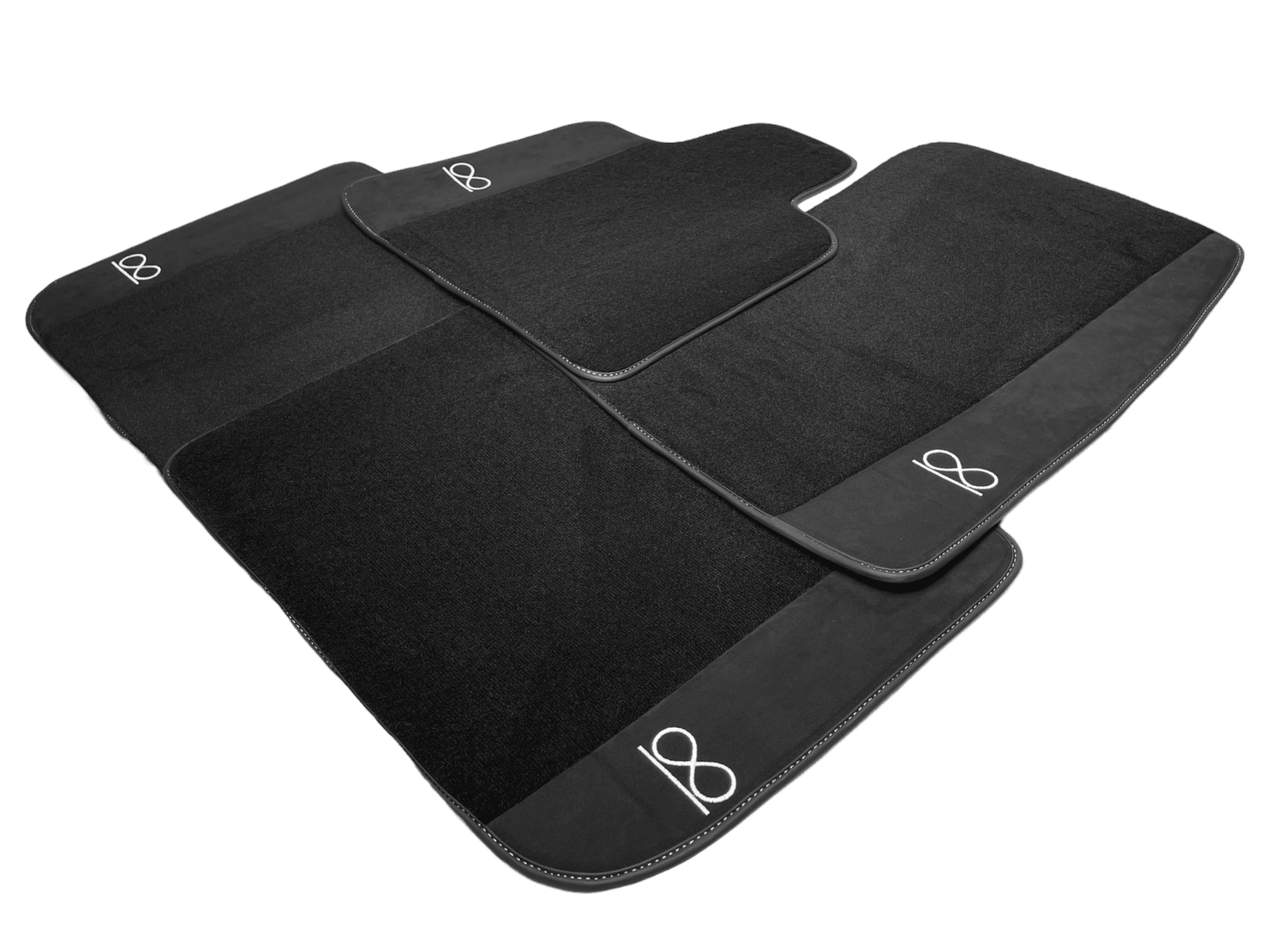 Black Floor Mats For Rolls Royce Black Badge Dawn - AutoWin