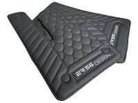 Black Leather Floor Mats For Mercedes-Benz G Class 2019-2022 W463 ER56 Design - AutoWin