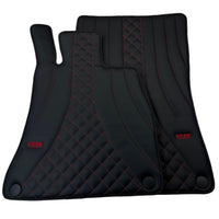 Black Leather Floor Mats For Mercedes Benz GLE-Class C292 Coupe (2015-2020) | ER56 Design - AutoWin