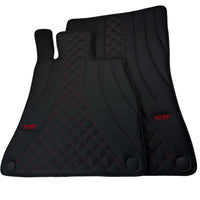 Black Leather Floor Mats For Mercedes Benz GLE-Class C292 Coupe (2015-2020) | ER56 Design - AutoWin